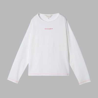 カラー ロゴ 刺繍 長袖 Tシャツ | TO B. BY AGNES B./トゥービー バイ