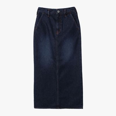 【新品タグ付き】アニエスベー　コットンリネン デニムロングスカート インディゴ To b． by agnes b． × NEEDBY heritage