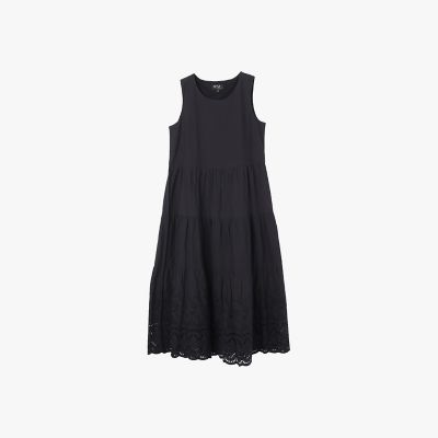 シフリーレース コットン ノースリーブ ロング ワンピース | TO B. BY