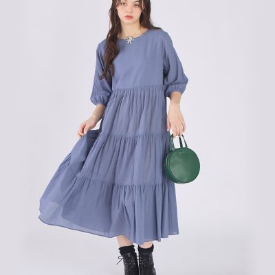 コットン シフォン ティアード ワンピース | TO B. BY AGNES B