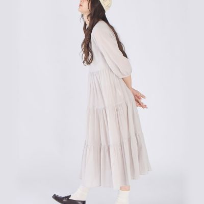 コットン シフォン ティアード ワンピース | TO B. BY AGNES B