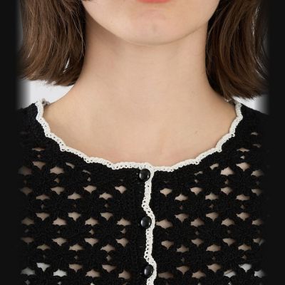 コットン レース 刺繍 長袖 カーディガン | TO B. BY AGNES B
