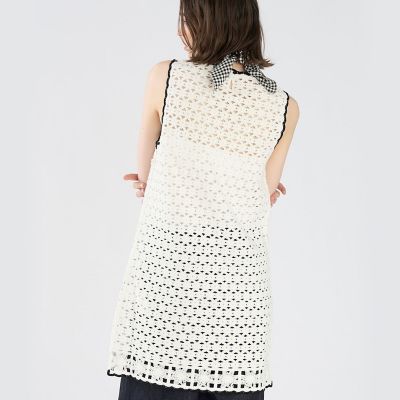 レース 刺繍 コットン ノースリーブ ワンピース | TO B. BY AGNES B