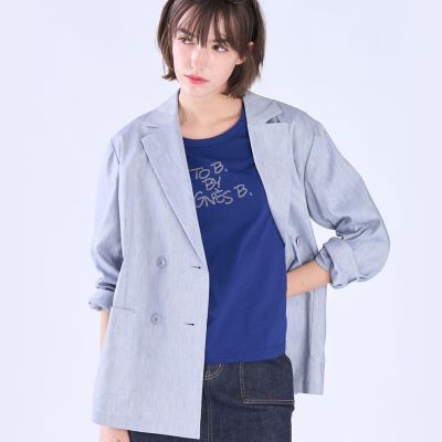 美品　agnes b. アニエスベー　テーラードジャケット　アルパカ　コート　2 ダブルテーラード ジャケット | TO B. BY AGNES B./トゥービー バイ