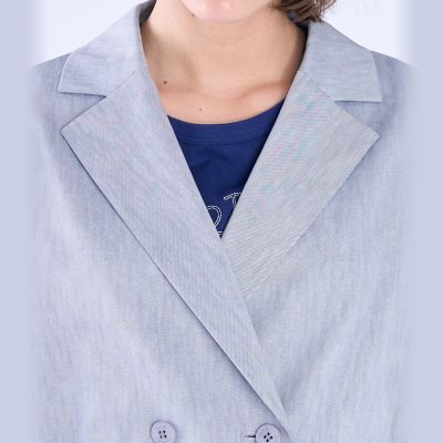 【新品タグ付】agnes.b. アニエスベー テーラード ジャケット M アニエスベーagnes b. ウールテーラードジャケット チャコール1 (K-148350)