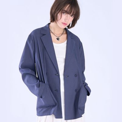 美品　agnes b. アニエスベー　テーラードジャケット　アルパカ　コート　2 ダブルテーラード ジャケット | TO B. BY AGNES B./トゥービー バイ