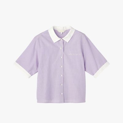 アニエスベー ブラウス グレー ストライプ L プリーツ リボン 希少 フランス TO B. BY AGNES B.のシャツ・ブラウス | レディース | 三越伊勢丹