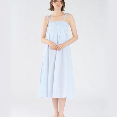 ストライプ コットン キャミワンピース | TO B. BY AGNES B