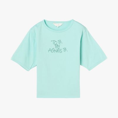 ロゴ 刺繍 コットン 半袖 Tシャツ | TO B. BY AGNES B./トゥービー