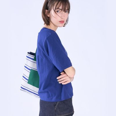 ロゴ 刺繍 コットン 半袖 Tシャツ | TO B. BY AGNES B./トゥービー