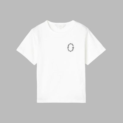 メッセージ 刺繍 コットン 半袖 Tシャツ ”Bonheur” | TO B. BY
