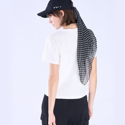 メッセージ 刺繍 コットン 半袖 Tシャツ ”Bonheur” | TO B. BY