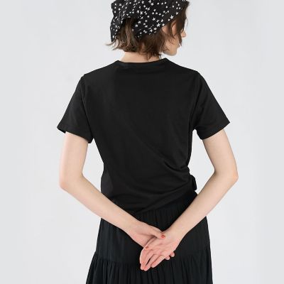 ロゴ刺繍 ハート プリント コットン 半袖 Tシャツ | TO B. BY AGNES B