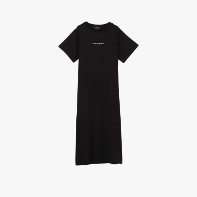 ロゴ プリント コットン 半袖 ロング ワンピース | TO B. BY AGNES B