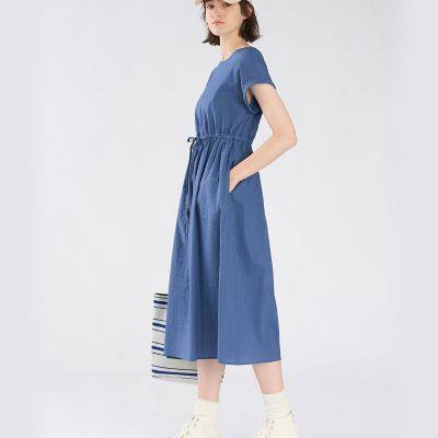 コットン ウエストリボン ショートスリーブ ワンピース | TO B. BY