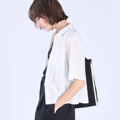 アニエス・ベー T2【半袖】 コットン タック ステッチ 半袖 ニット プルオーバー | TO B. BY AGNES