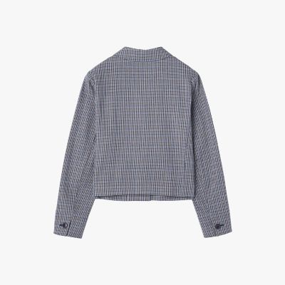 ガンクラブチェック　コットン　長袖　ジャケット