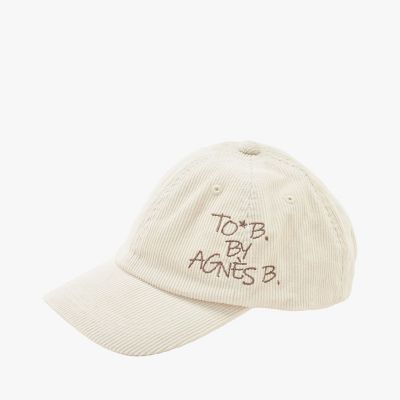 ＜TO B. BY AGNES B.＞コーデュロイ　ロゴ　キャップ