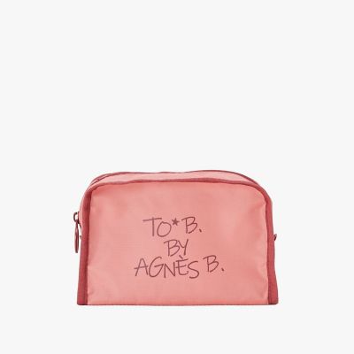 TO B. BY AGNES B./トゥービー バイ アニエスベー マルチカラー　ロゴ　ポーチ