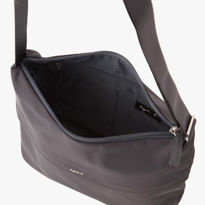 ナイロン ミディアム ショルダーバッグ ”Cecile” NS24－04