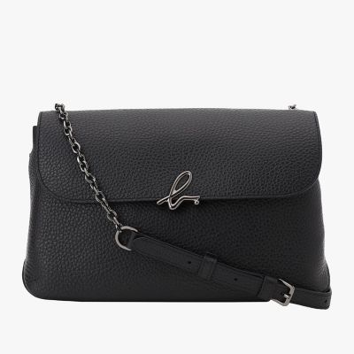 ＜agnes b. (Women)＞レザーミニショルダーバッグ　　”Ｔｈｅ　ｂ．”　ＩＳ１２Ｃ－０５