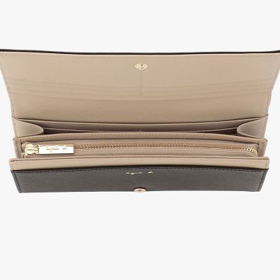 美品 アニエスベー ラウンドファスナー 長財布 サフィアーノ レザー Erika レザー ロングウォレット ”Erika” QAW05－03 | agnes b
