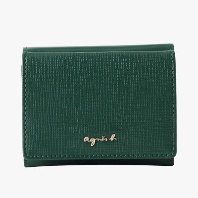 ✧廃盤品✧ アニエスベー エンベロープ型財布 ミントグリーン agnes b.（アニエスベー） アニエスベー財布 EW04B‐01 グリーン 二