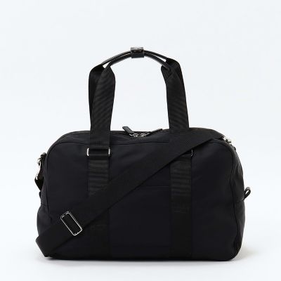 F-015-125 美品agnes b. ナイロン　ボストンバッグ　2way 黒 agnes b.（アニエスベー） ボストンバッグ ナイロン 2wayボストン
