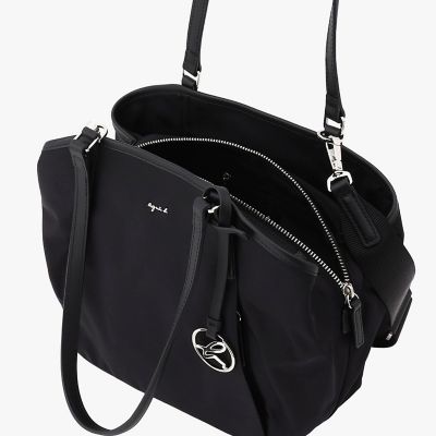 ★専用★アニエスベー　2wayナイロン　レザーバッグ　PAS23-05 黒 トートバック PAS23－05 | agnes b. (Women)/アニエスベー