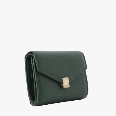 新品 箱付 アニエスベー Miyuki ドット裏地 b.メタルボタン 三つ折財布 新品 箱付 アニエスベー Miyuki ドット裏地 b.メタルボタン 三つ折財布