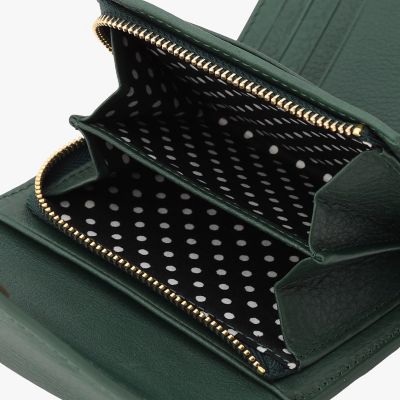 新品 箱付 アニエスベー Miyuki ドット裏地 b.メタルボタン 三つ折財布 新品 箱付 アニエスベー Miyuki ドット裏地 b.メタルボタン 三つ折財布