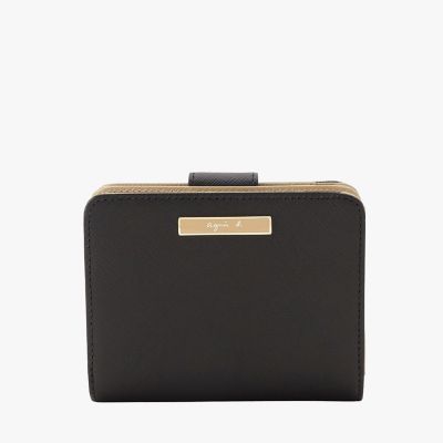 アニエスベー レザー 折り財布 牛革 ブラック QAH12－05 ウォレット agnes b.（アニエスベー） 財布 レザー ロングウォレット ”Erika