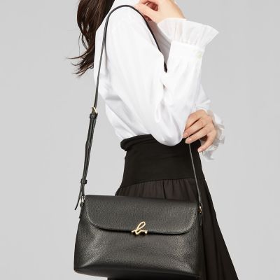 レザーショルダーバッグ ”The b．” IS12F－09 | agnes b
