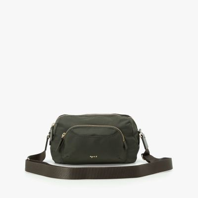 ＜agnes b. (Women)＞ナイロンショルダーバッグ　”Ｍａｒｏｎ”　ＦＴ０３Ａ－０４