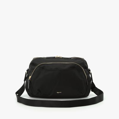 ＜agnes b. (Women)＞ナイロンショルダーバッグ　”Ｍａｒｏｎ”　ＦＴ０３Ａ－０５