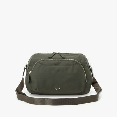 ＜agnes b. (Women)＞ナイロンショルダーバッグ　”Ｍａｒｏｎ”　ＦＴ０３Ａ－０５