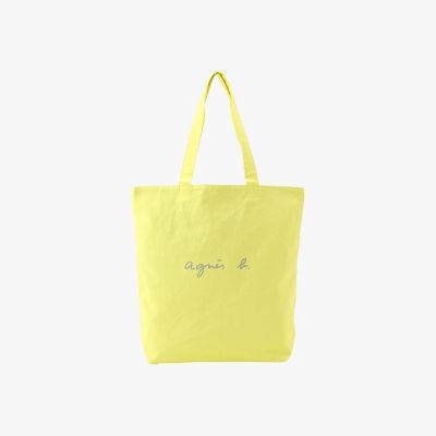 ＜agnes b. (Women)＞ロゴ　コットン　リバーシブル　トートバッグ　”Ｐａｕｌｅｔｔｅ”　ＹＡＳ１８－０１