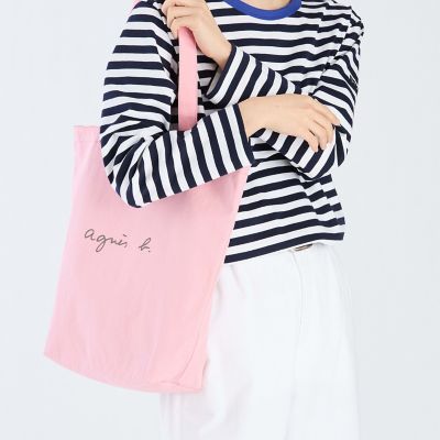 ロゴ コットン リバーシブル トートバッグ ”Paulette 