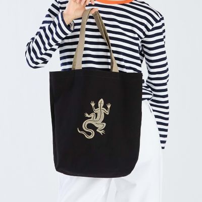 ロゴ コットン リバーシブル トートバッグ ”Paulette
