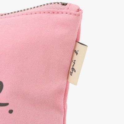 ロゴプリント コットン ポーチ ”Paulette” YAS18－03