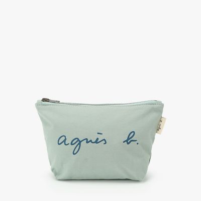 ロゴプリント コットン ポーチ ”Paulette” YAS18－03