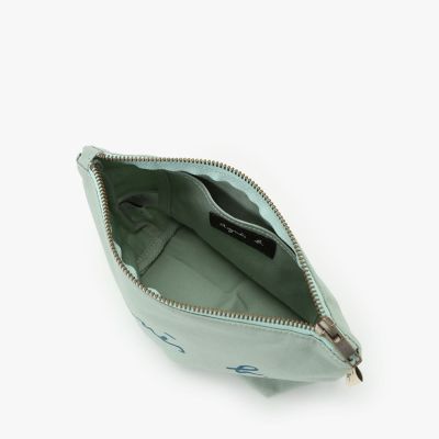 ロゴプリント コットン ポーチ ”Paulette” YAS18－03