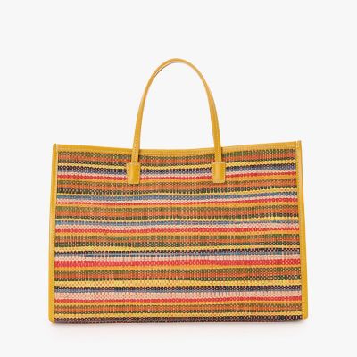 美品  Agnes.b  36  メッシュ  ラフィア  編み込み ラフィア トートバッグ ABX04－01 | agnes b. (Women
