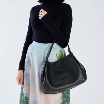 レザー ラージ トートバッグ”Zoe” ZAS05－02 | agnes b