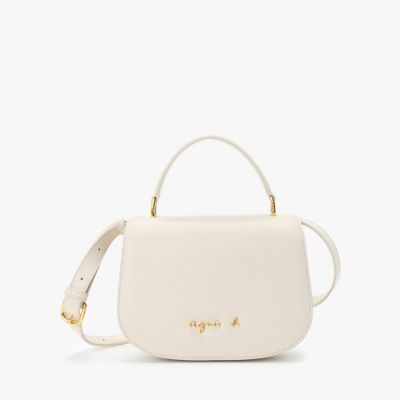 ＜agnes b. (Women)＞レザー　２ｗａｙショルダーバッグ　”Ｃｉｔｙ”　ＺＡＳ０２－０１