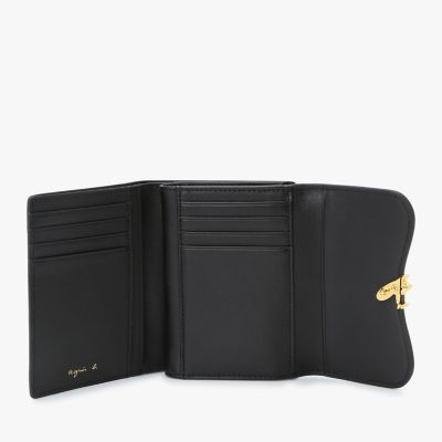 レザー 三つ折り ウォレット”Ingrid” ZAW03－01 | agnes