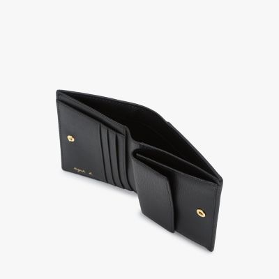 agnes b. アニエスベー 二つ折り財布 ブラック　三つ折り財布 レザー 二つ折り ウォレット ”City” ZAW07－02 | agnes b