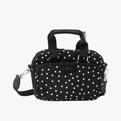 アニエスベー　agnes b.   ナイロン　ショルダーバッグ　ビジネス黒　ロゴ agnes b.（アニエスベー） ショルダー バッグ 正規品 新品 ボディ