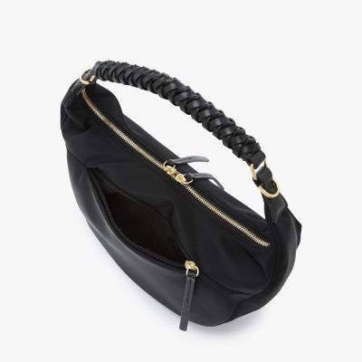 【未使用】アニエスベー ビジネスバッグ 2way ショルダーバッグ 黒 ナイロン 2way ミディアム ショルダーバッグ ”Tsuki