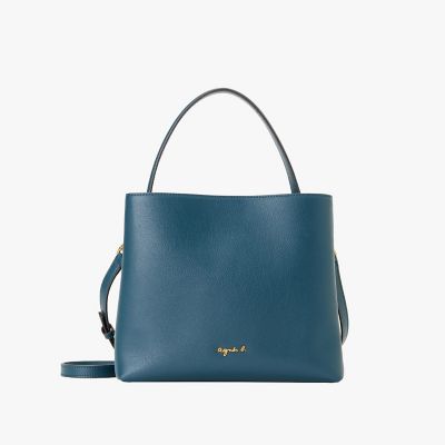 レザー 2way ミディアム トートバッグ ”Christelle